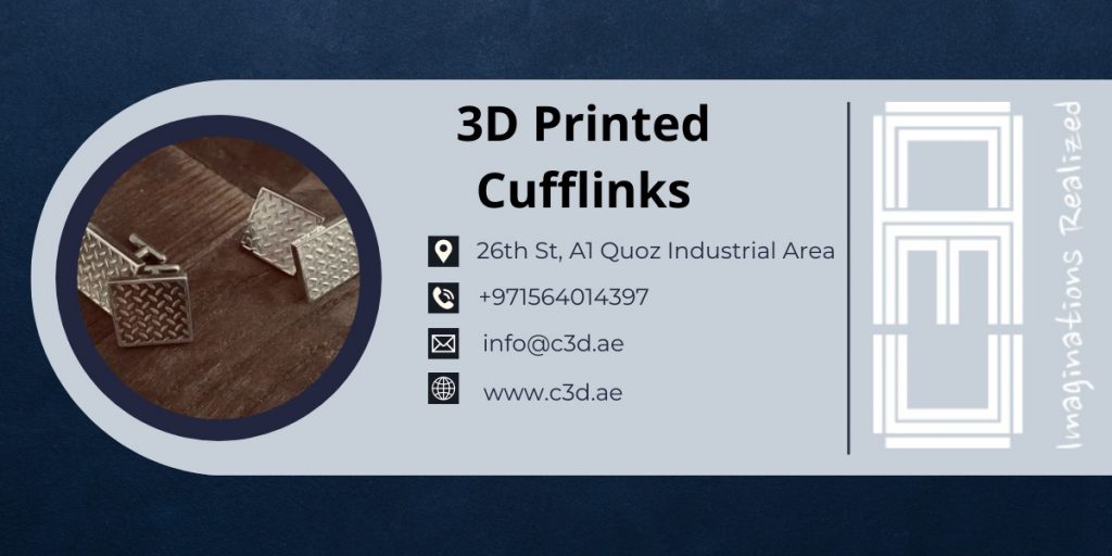 3D Printed Cufflinks